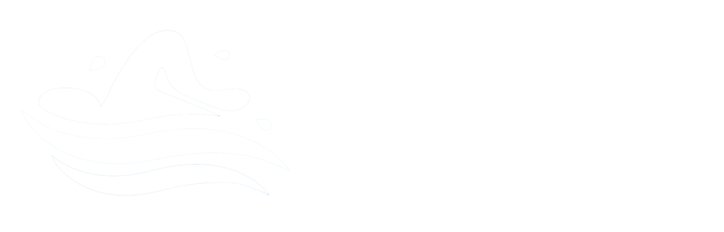 Prism Pools logo แนวนอน-สีขาว